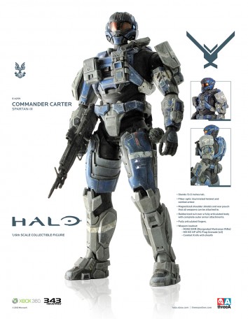 3A Toys HALO Commander Carter Spartan III 1/6TH Scale Figure