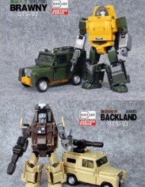 BadCube Brawny and Backland Set 3rd Party Robot Figures