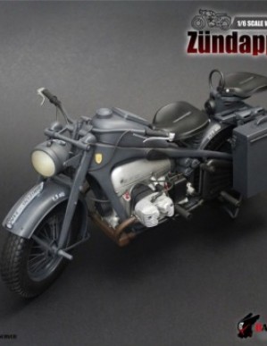 Battlefield Toys 1/6TH  WWII GERMANY MOTORCYCLE ZUNDAPP KS750 Diecast