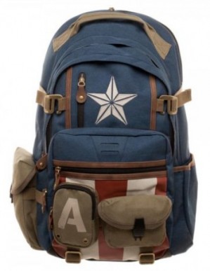 Bioworld Marvel Captain America Herringbone Backpack
