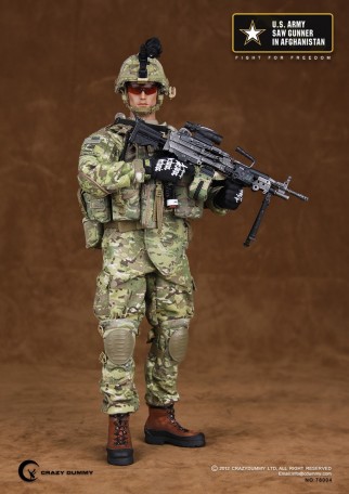 Crazy Dummy U.S. Army Saw Gunner Afghanistan 1/6TH Scale Figure