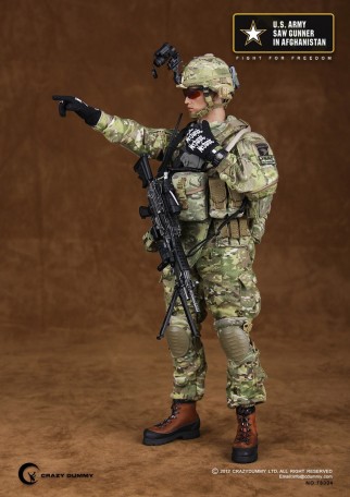 Crazy Dummy U.S. Army Saw Gunner Afghanistan 1/6TH Scale Figure