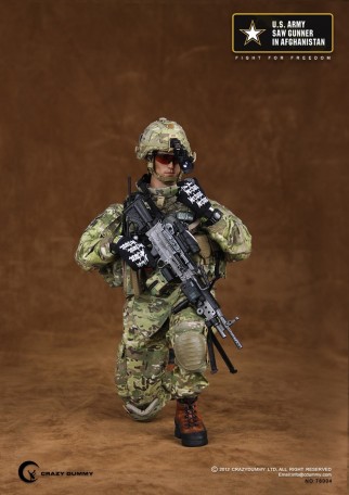 Crazy Dummy U.S. Army Saw Gunner Afghanistan 1/6TH Scale Figure