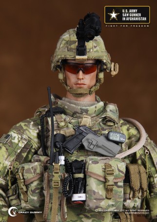 Crazy Dummy U.S. Army Saw Gunner Afghanistan 1/6TH Scale Figure