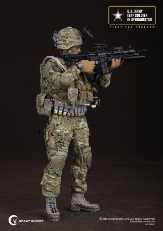 Crazy Dummy U.S. Army ISAF Soldier Afghanistan 1/6TH Scale Figure