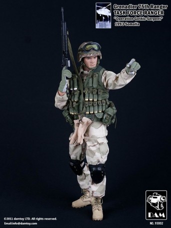 DAM GRENADIER 75TH RANGER (Black Hawk Down) 1/6TH Scale Figure