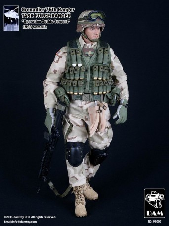 DAM GRENADIER 75TH RANGER (Black Hawk Down) 1/6TH Scale Figure