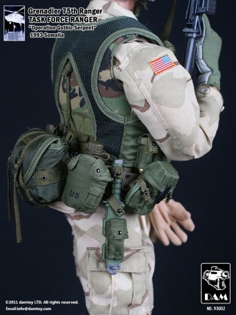 DAM GRENADIER 75TH RANGER (Black Hawk Down) 1/6TH Scale Figure