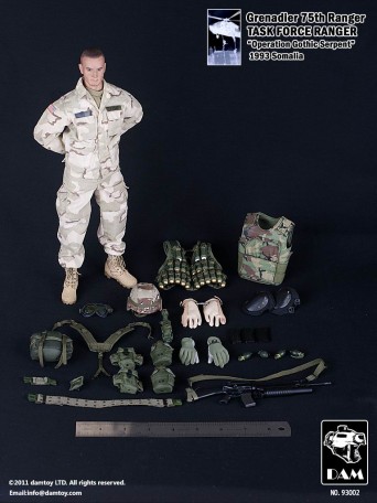 DAM GRENADIER 75TH RANGER (Black Hawk Down) 1/6TH Scale Figure