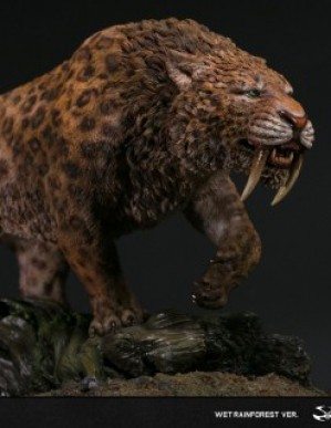 DAMTOYS Museum Series Similodon Fatalis Statue Wet Rainforest Version