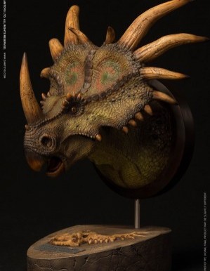 DAMTOYS Museum Series Styracosaurus Green Bust