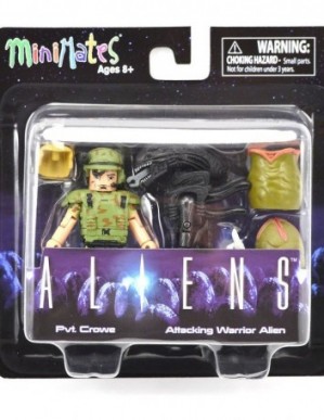 Diamond Select Aliens Minimates Crowe with Attacking Alien and Eggs