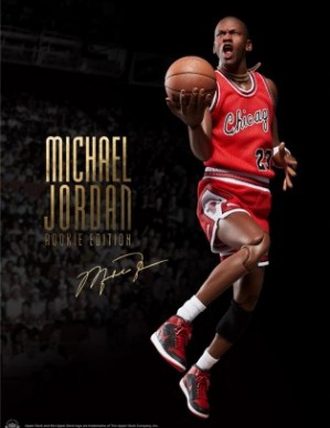 Enterbay NBA Collection Michael Jordan Rookie 1/6TH Scale Figure