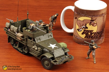 Forces of Valor 81009 1:32 U.S. M3A1 HALF-TRACK Normandy,1944