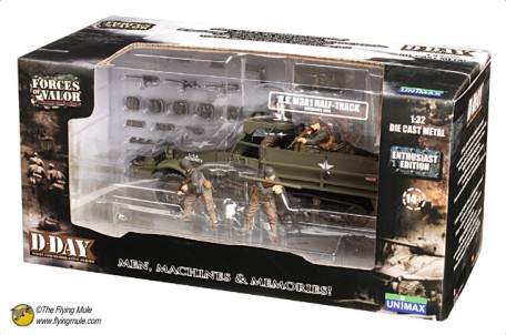 Forces of Valor 81009 1:32 U.S. M3A1 HALF-TRACK Normandy,1944