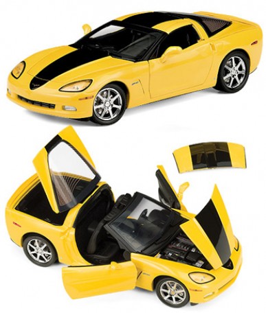 FRANKLIN MINT 2008 CHEVY CORVETTE COUPE ZHZ HERTZ RENTAL