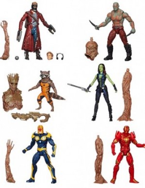 Hasbro Marvel Legends Guardians of the Galaxy Action Figures Wave 1 Set