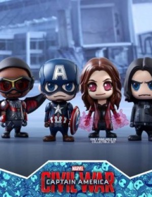 Hot Toys Captain America: Civil War Team Captain America Cosbaby Set of 6