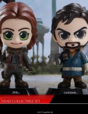 Hot Toys Star Wars Rogue One Jyn and Cassian Cosbaby Set