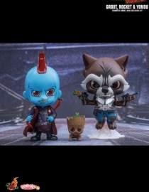 Hot Toys GOTG VOL.2 ROCKET, GROOT and YONDU COSBABY SET