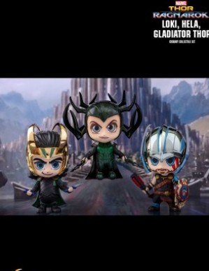 Hot Toys THOR: RAGNAROK Gladiator Hela, Thor, Loki COSBABY Set