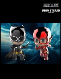 Hot Toys Justice League Batman and The Flash Metallic Color Cosbaby Set