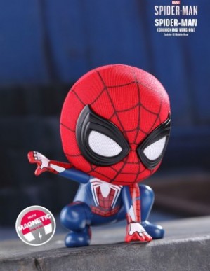 Hot Toys MARVEL'S SPIDER-MAN CROUCHING COSBABY BOBBLE-HEAD