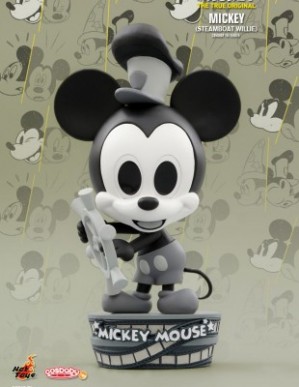 Hot Toys MICKEY MOUSE 90TH ANNIVERSARY MICKEY STEAMBOAT WILLIE COSBABY