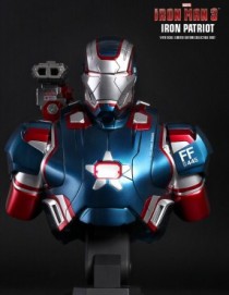 Hot Toys IRON MAN 3 IRON PATRIOT 1/4TH SCALE BUST