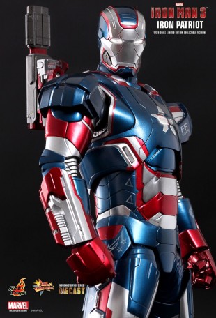 Hot Toys IRON MAN 3 IRON PATRIOT 1/6TH Scale Diecast Figure