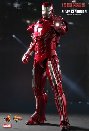 Hot Toys IRON MAN 3 SILVER CENTURION MK33 1/6TH Scale Figure