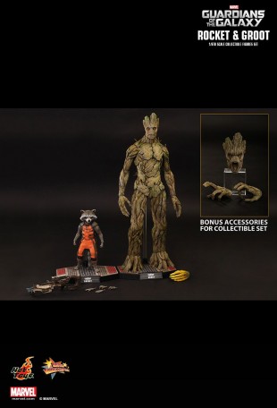 Hot Toys GUARDIANS OF THE GALAXY ROCKET AND GROOT