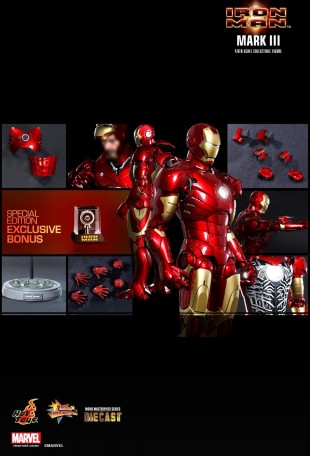 Hot Toys IRON MAN MARK III Diecast 1/6TH Scale Figure