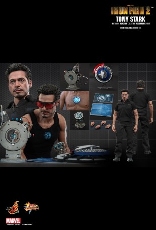 Hot Toys IRON MAN 2 TONY STARK WITH ARC REACTOR CREATION ACCESSORIES