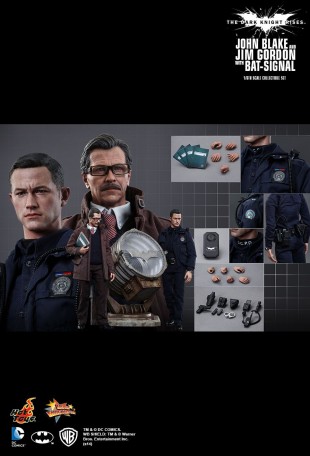 Hot Toys THE DARK KNIGHT RISES JOHN BLAKE AND JIM GORDON WITH BAT-SIGNAL