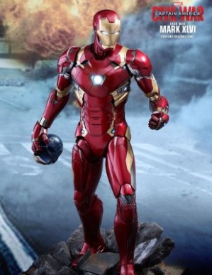 Hot Toys CAPTAIN AMERICA: CIVIL WAR IRON MAN MARK XLVI 1/6TH Scale Figure