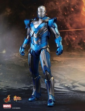 Hot Toys IRON MAN 3 BLUE STEEL MARK XXX 1/6TH Scale Figure