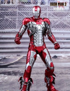Hot Toys IRON MAN 2 MARK V 1/6TH Scale Diecast Figure