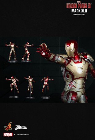 Hot Toys IRON MAN 3: POWER POSE MARK XLII 1/6TH Scale Figure