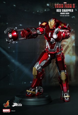 Hot Toys IRON MAN 3 POWER POSE RED SNAPPER 1/6TH Scale Figure