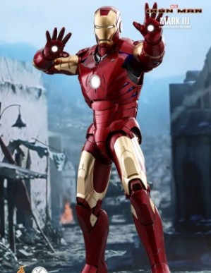 Hot Toys IRON MAN MARK III 1/4TH Scale Figure DELUXE VERSION