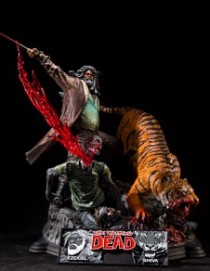 The Walking Dead Ezekiel and Shiva Resin Statue