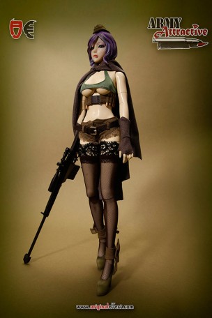 Original Effect Army Attractive Harp Bullseye 1/6TH Scale Female Figure