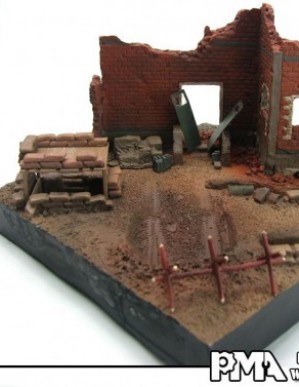 PMA Poland Suburb Diorama for 1/72 Tank Model