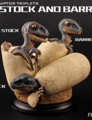 REBOR Club Selection Velociraptor Triplets Museum Class Dinosaur Model