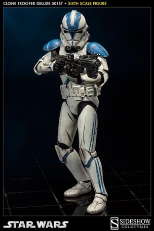 Sideshow Star Wars Clone Trooper Deluxe 501st 1/6TH Scale Figure