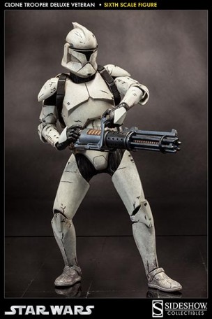 Sideshow Star Wars Clone Trooper Deluxe Veteran 1/6TH Scale Figure