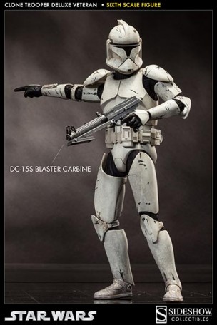 Sideshow Star Wars Clone Trooper Deluxe Veteran 1/6TH Scale Figure