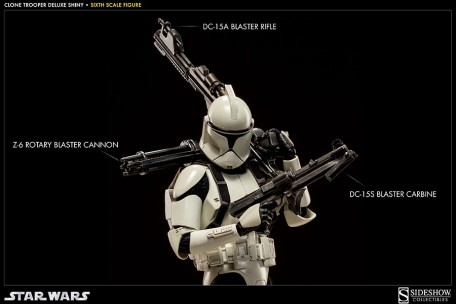 Sideshow Star Wars Clone Trooper Deluxe Shiny 1/6TH Scale Figure