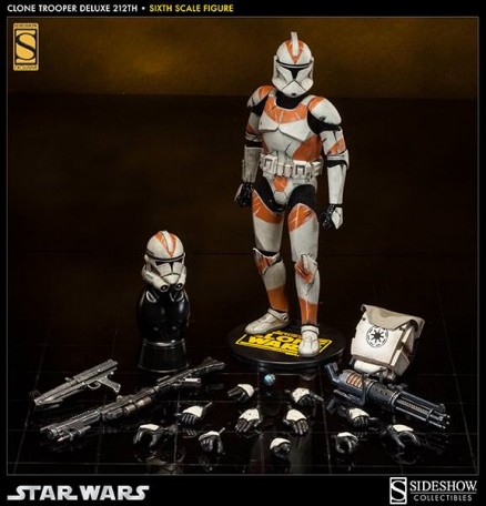 Sideshow Star Wars Clone Trooper Deluxe 212th 1/6TH Scale Figure